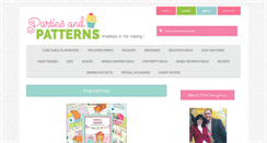 Desktop Screenshot of partiesandpatterns.com